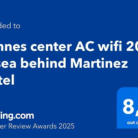 Cannes Croisette Quiet Studio Ac Wifi 200 M From Sea *