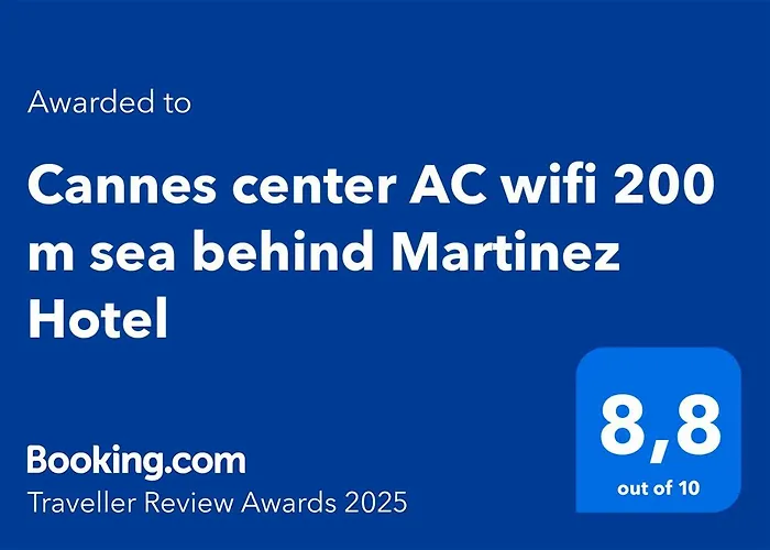 Cannes Croisette Quiet Studio Ac Wifi 200 M From Sea *