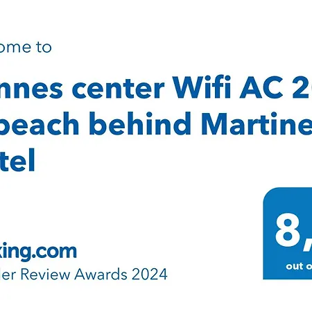 Center Ac Wifi 200 M Sea Behind Martinez * Cannes